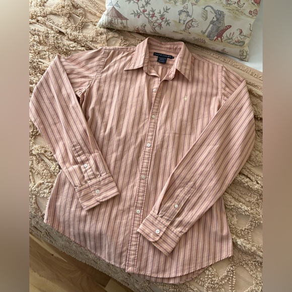 Polo Ralph Lauren Oxford fitted shirt-Pink size 8 - Picture 1 of 3